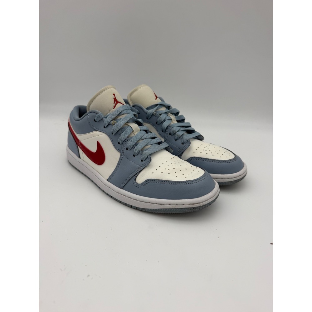 Jordan Air Jordan 1 Low OG Leather Blue White Red DC0774-164 Retro size 9.5